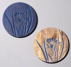Textured Nature Wall Plate Set of 2